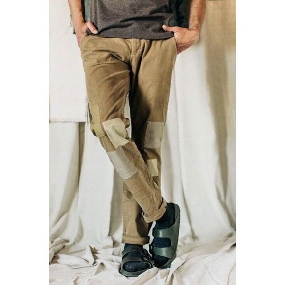 Taylor Stitch Atelier & Repairs Chinos In British Khaki Tan Patchwork Variety - Picture 1 of 12